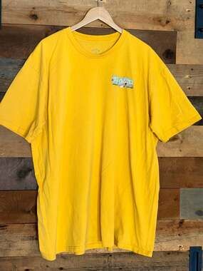 Born x Raised Eagle Graphic Yellow T-Shirt Mens 3XL